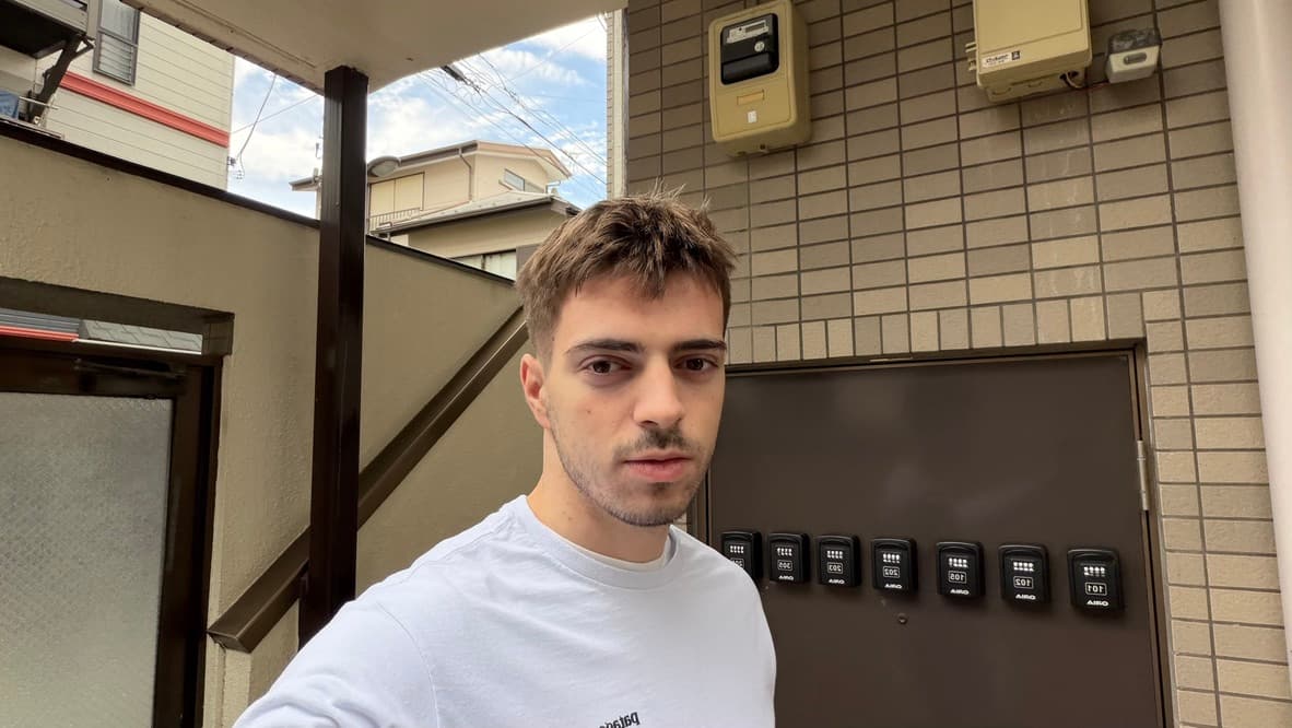 Davud, founder of PxlSafe, in Japan